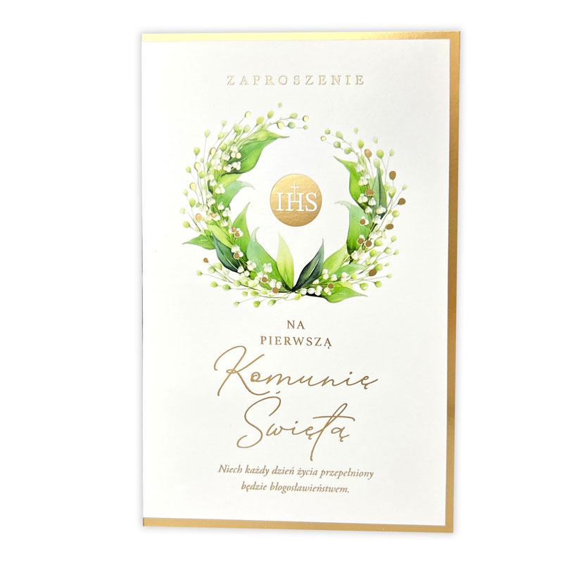 Zaproszenie Star-61 Komunia opakowanie 5 szt.