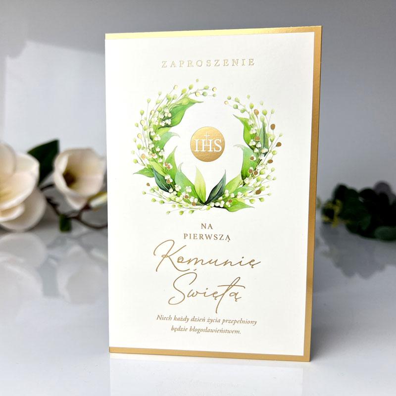 Zaproszenie Star-61 Komunia opakowanie 5 szt.