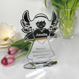 Pamiątka na Komunię dla dziecka Aniołek personalizowany MD1260