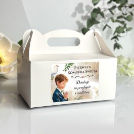 Naklejki Etykiety na ciasto słodycze Komunijne 10 szt MD1267