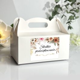 Naklejki etykietki na ciasto weselne Boho zestaw 10 sztuk MD1275