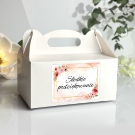 Naklejki na pudełko na ciasto weselne ślub różne okazje zestaw 10 sztuk MD1278