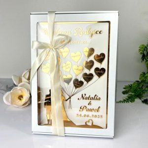 Opakowanie fasonowe z okienkiem białe 420x300x50 mm. Pudełko na podziękowanie dla rodziców – stylowe i gotowe do użycia