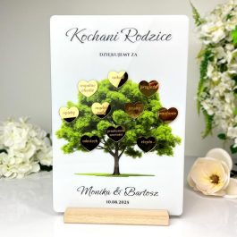 Podziękowanie dla Rodziców Zielone Drzewo Życia