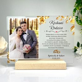 podziękowanie dla rodziców ze zdjęciem