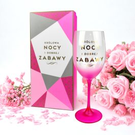 Kieliszek Do Wina Królowa Nocy Złoty Napis Prezent Dla Niej