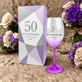 Prezent Na 50 Urodziny Kieliszek Do Wina Dla Kobiety