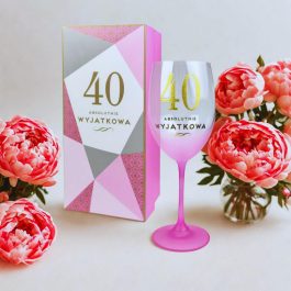 Kieliszek Szklany Absolutnie Wyjątkowa Na 40 Urodziny