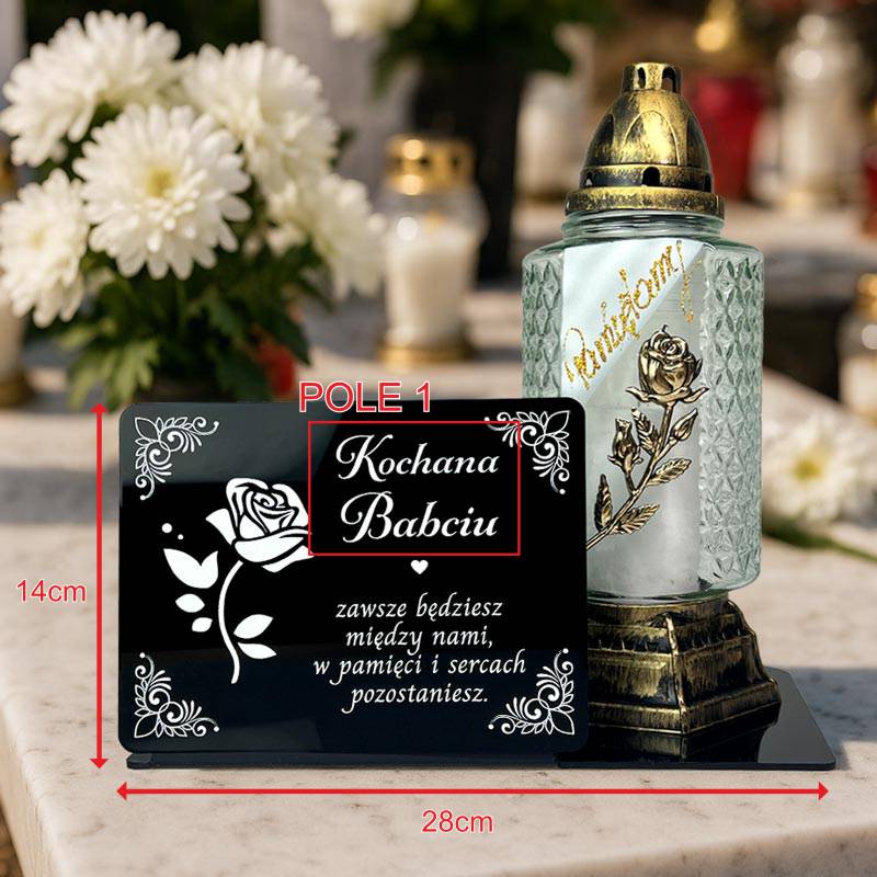 Statuetka Podstawka na Cmentarz dla Babci Dziadka MD1385 - obrazek 2