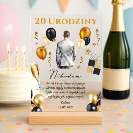 Statuetka na 40 Urodziny Nadruk Personalizowana MD1391