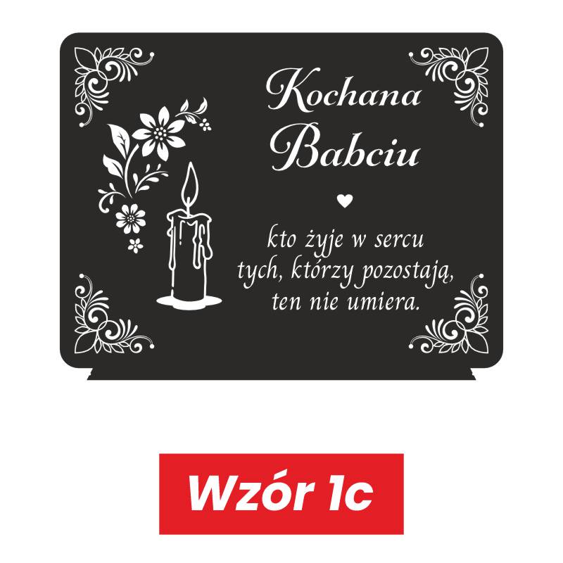 Statuetka Nagrobna – Czarna Pleksi z Miejscem na Znicz MD1384