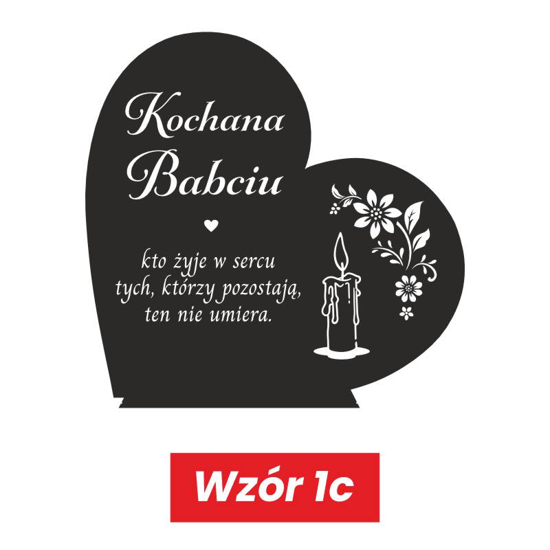 Dekoracja Nagrobna Serce Personalizowane dla Mamy MD1381