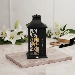 lampion ze zniczem LED