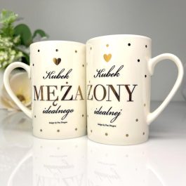 Komplet Kubków dla Młodej Pary Prezent na Ślub Rocznicę