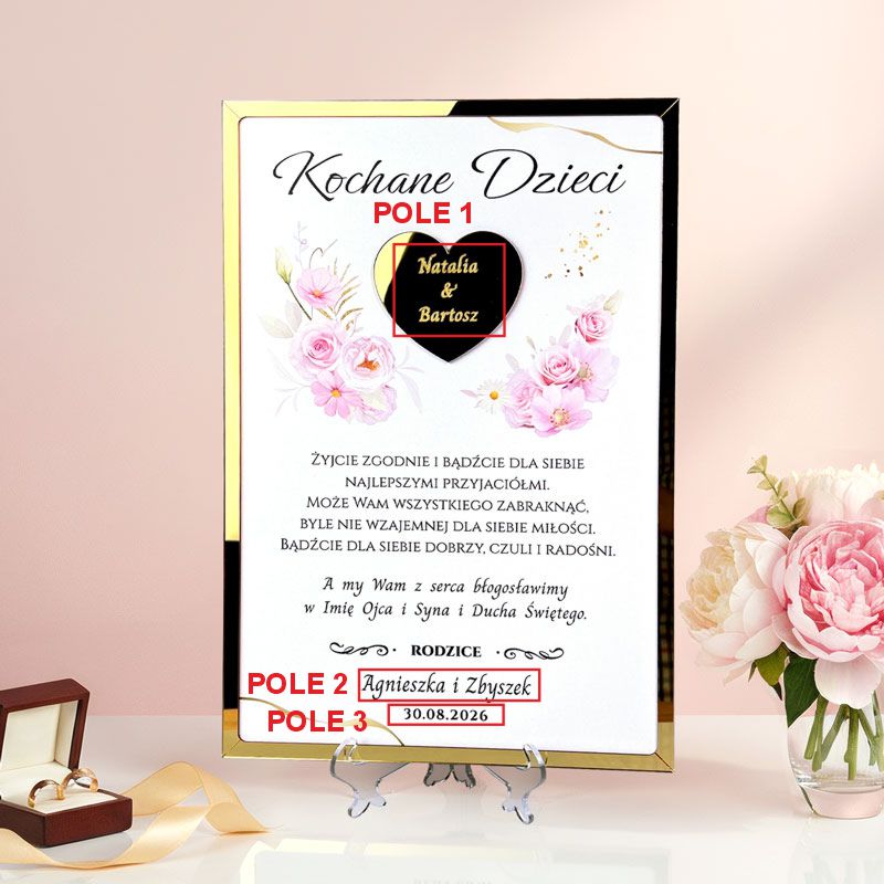 Pamiątka Ślubna od Rodziców