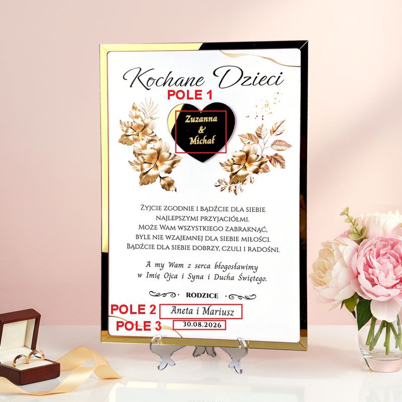 Prezent dla Młodej Pary Błogosławieństwo MD1437 - obrazek 2