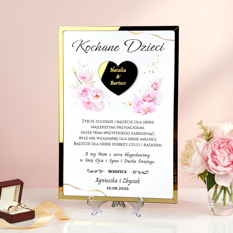 Pamiątka Ślubna od Rodziców
