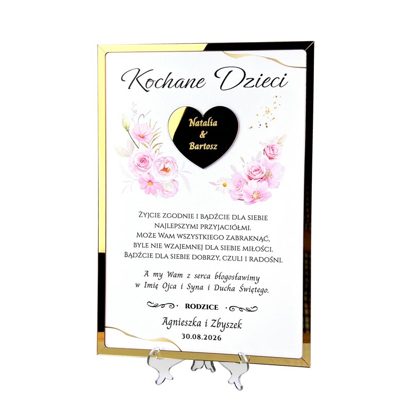 Pamiątka Ślubna od Rodziców