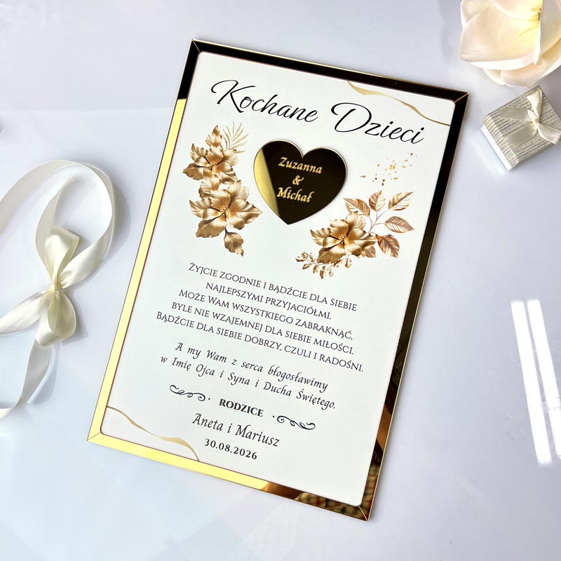 Prezent dla Młodej Pary Błogosławieństwo MD1437 - obrazek 3