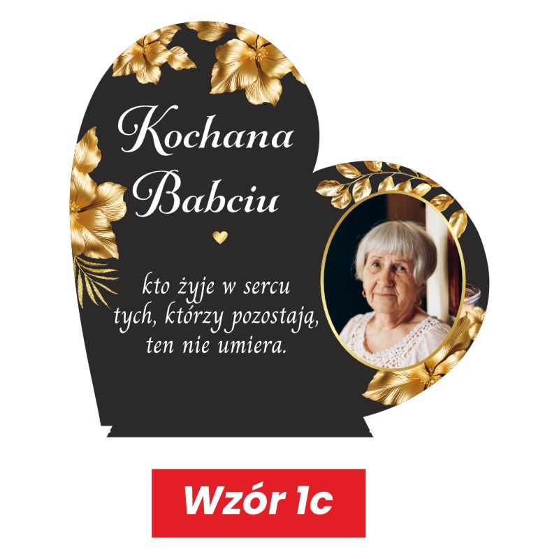 Statuetka na Pomnik ze Zdjęciem dla Mamy Taty Babci MD1423 - obrazek 5