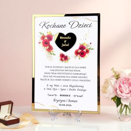 Elegancka Ramka z Błogosławieństwem dla Młodej Pary