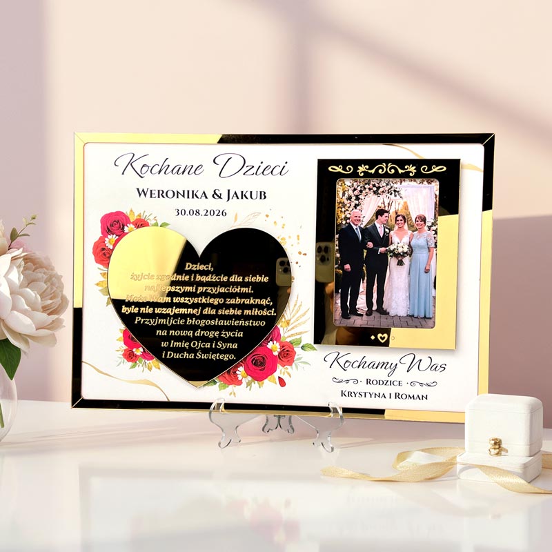 Błogosławieństwo Ślubne w Złotej Ramce MD1469