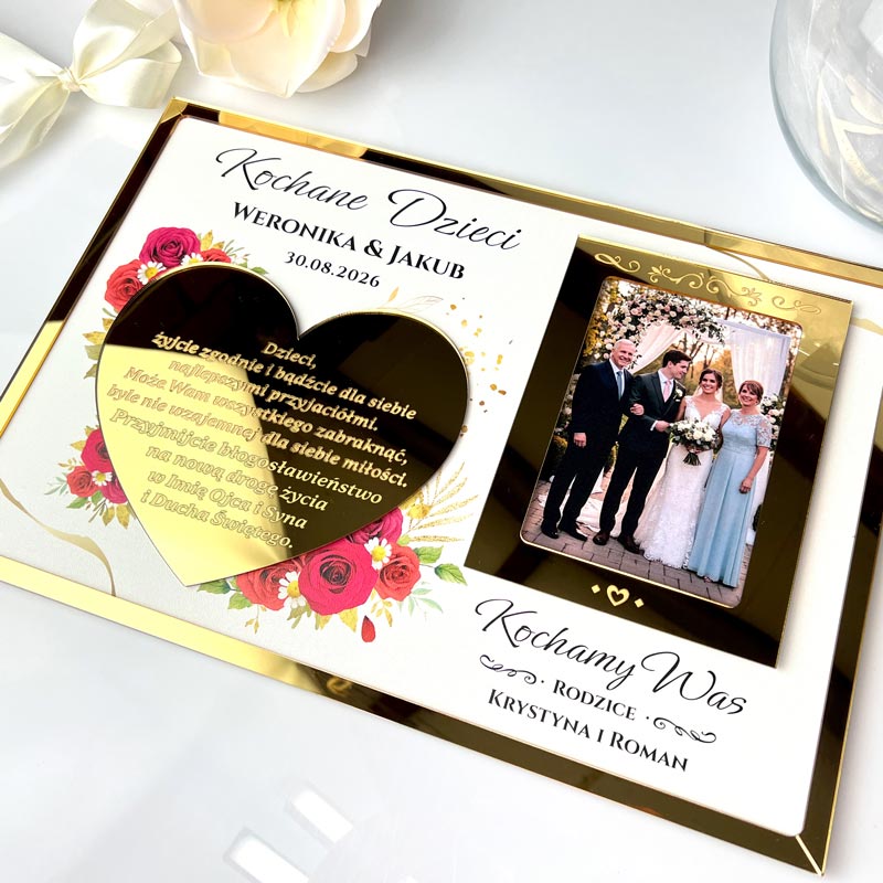Pamiątka Ślubna od rodziców Błogosławieństwo