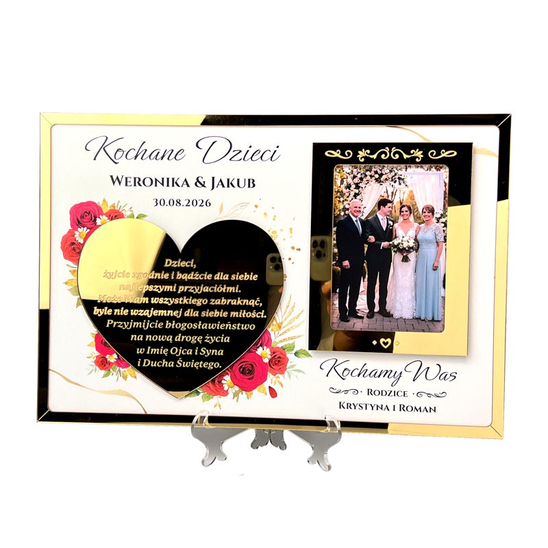 Pamiątka Ślubna od rodziców Błogosławieństwo