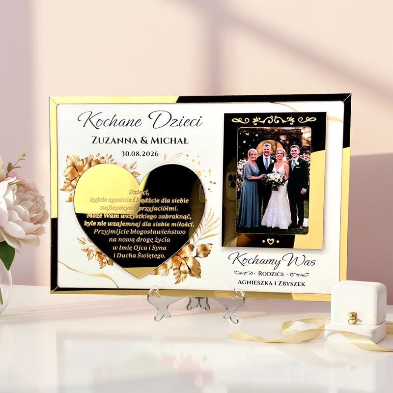 Luksusowa Ramka Ślubna z Błogosławieństwem