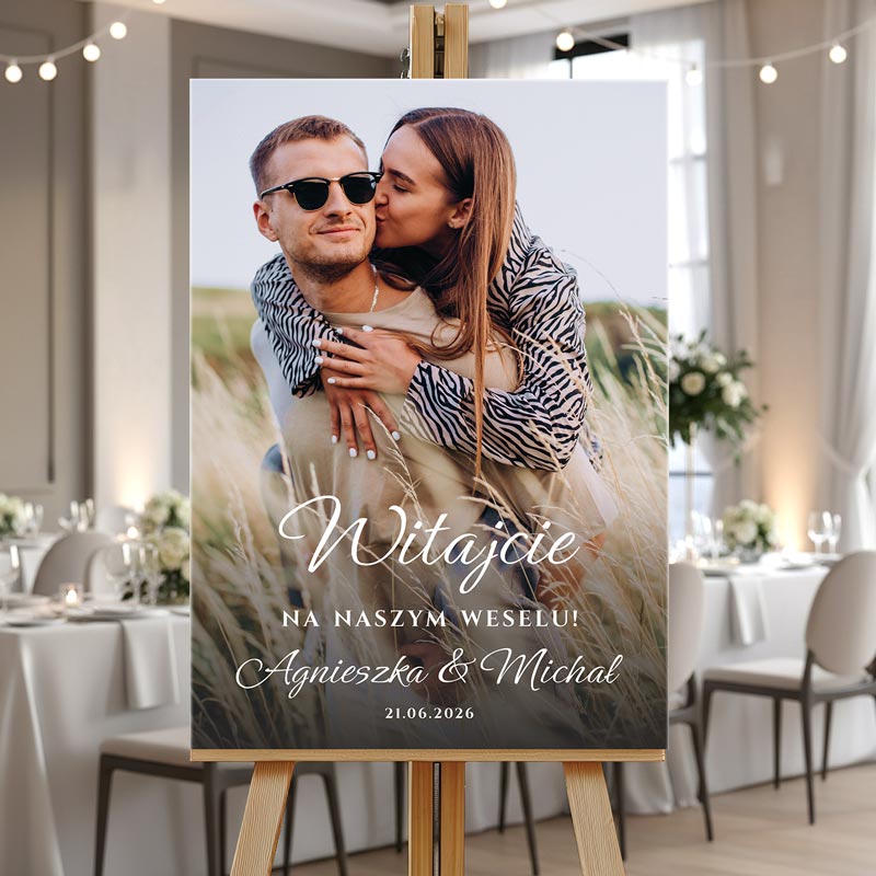 Tablica Weselna Powitanie Gości