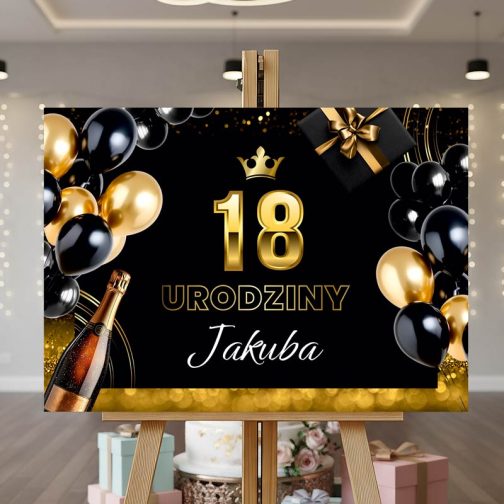 Personalizowana tablica powitalna urodzinowa