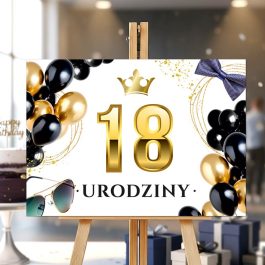 Urodzinowy Plakat Powitalny