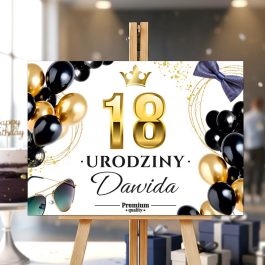 Urodzinowa Plansza Powitalna na sztalugę