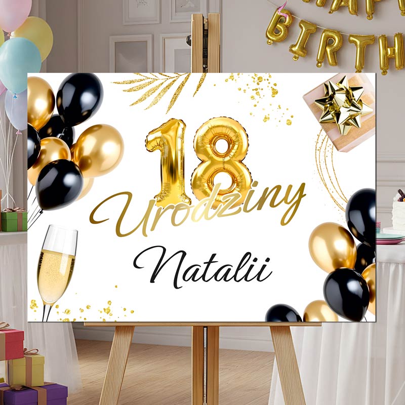 Urodzinowy Plakat Powitalny-18,20,30,40,50 MD1479