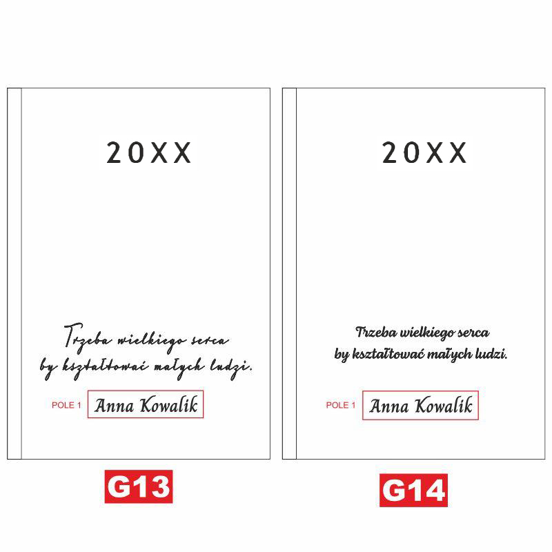 Kalendarz z imieniem Monogram prezent MD815 - obrazek 12