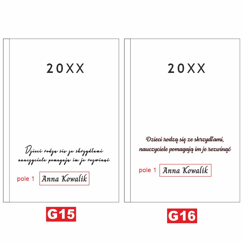 Kalendarz z imieniem Monogram prezent MD815 - obrazek 13