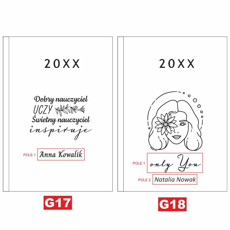 Kalendarz z imieniem Monogram prezent MD815 - obrazek 14