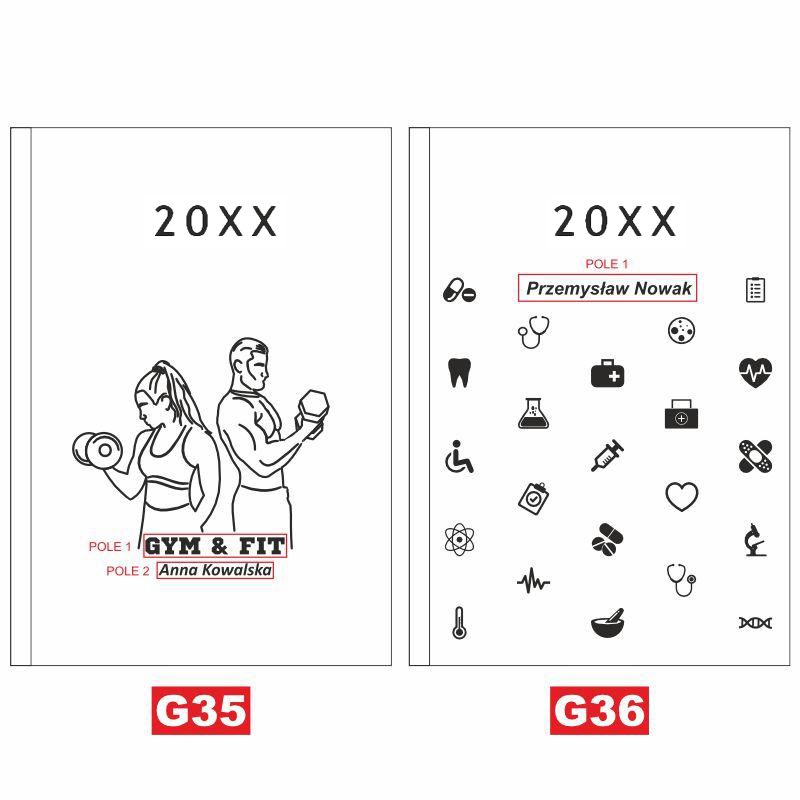 Kalendarz z imieniem Monogram prezent MD815 - obrazek 23