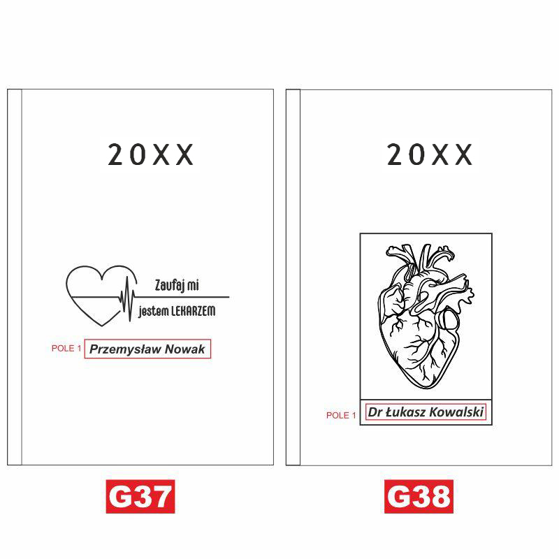 Kalendarz z imieniem Monogram prezent MD815 - obrazek 24