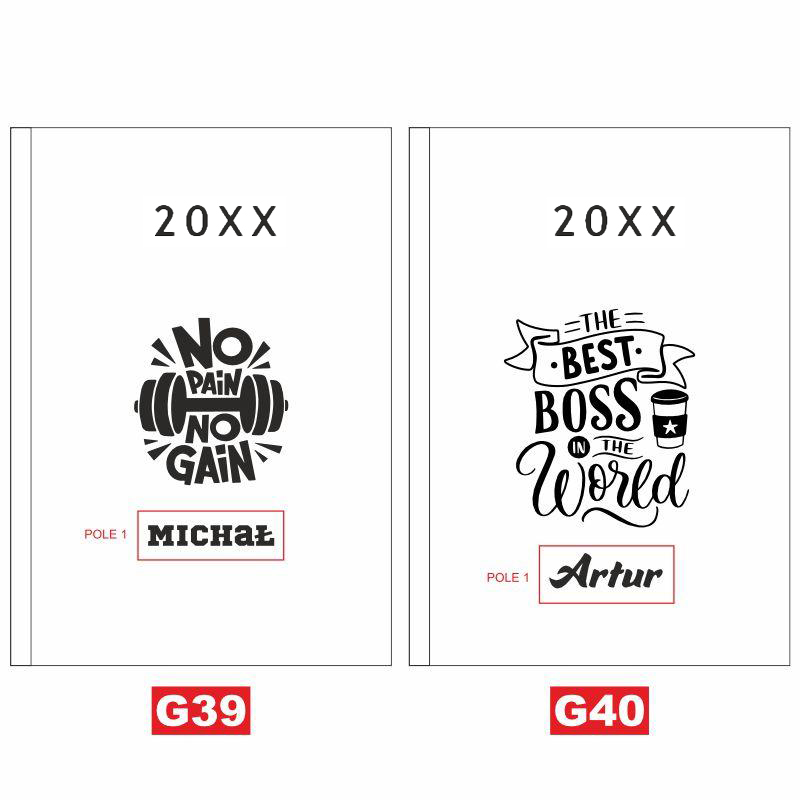 Kalendarz z imieniem Monogram prezent MD815 - obrazek 25