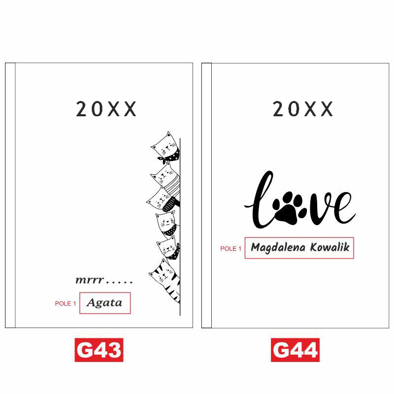 Kalendarz z imieniem Monogram prezent MD815 - obrazek 27