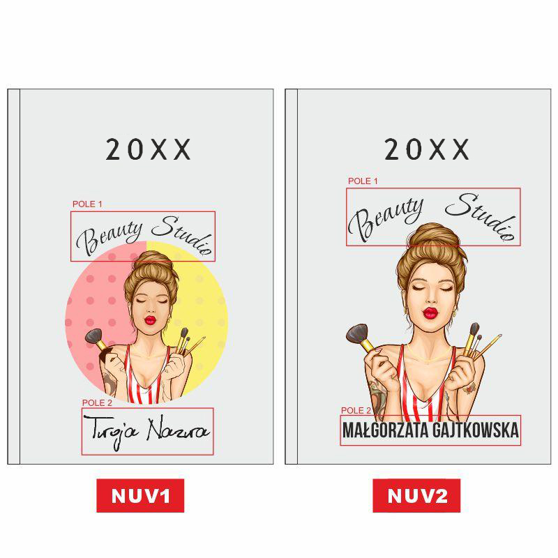 Kalendarz Planer dla Stylistki Salonu Beauty A5 Prezent MD820 - obrazek 6