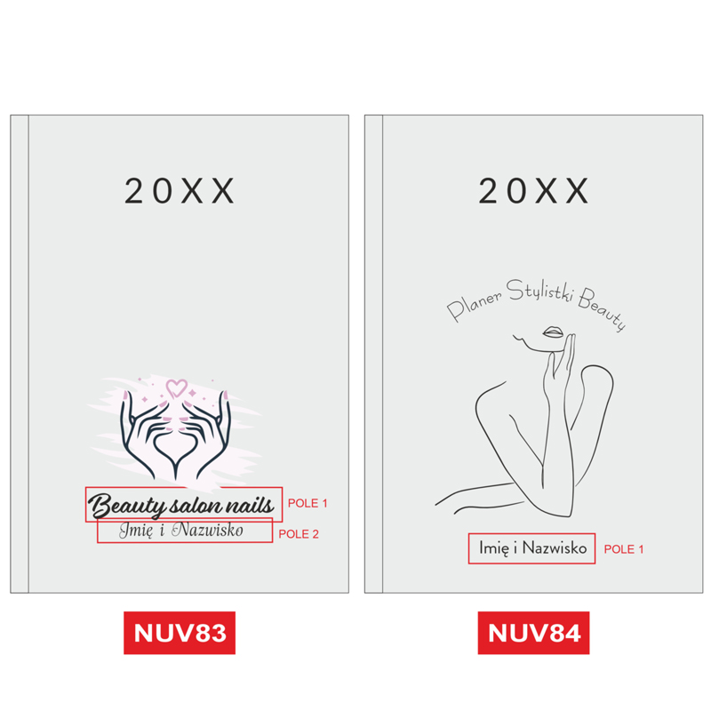 Kalendarz Planer dla Stylistki Salonu Beauty A5 Prezent MD820 - obrazek 47