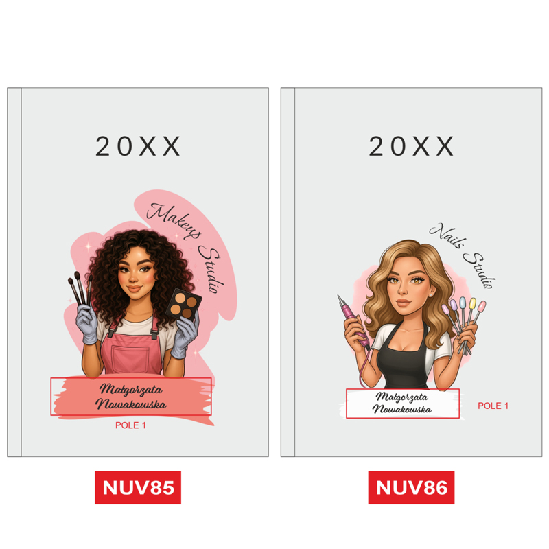 Kalendarz Planer dla Stylistki Salonu Beauty A5 Prezent MD820 - obrazek 48