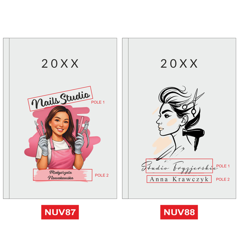 Kalendarz Planer dla Stylistki Salonu Beauty A5 Prezent MD820 - obrazek 49