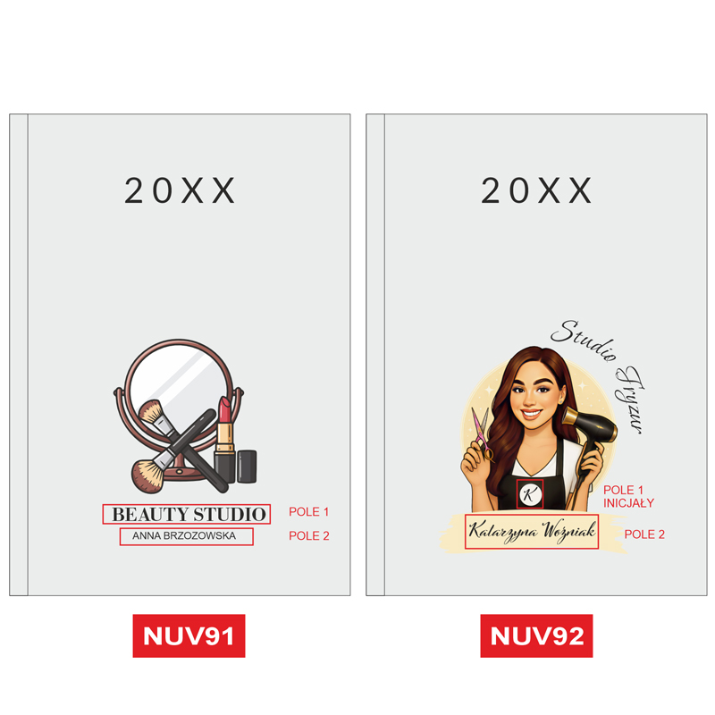 Kalendarz Planer dla Stylistki Salonu Beauty A5 Prezent MD820 - obrazek 51