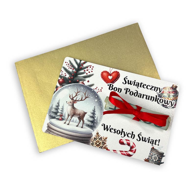 Świąteczny Bon Podarunkowy Kolorowy Voucher na Gwiazdkę MD1632 - obrazek 4