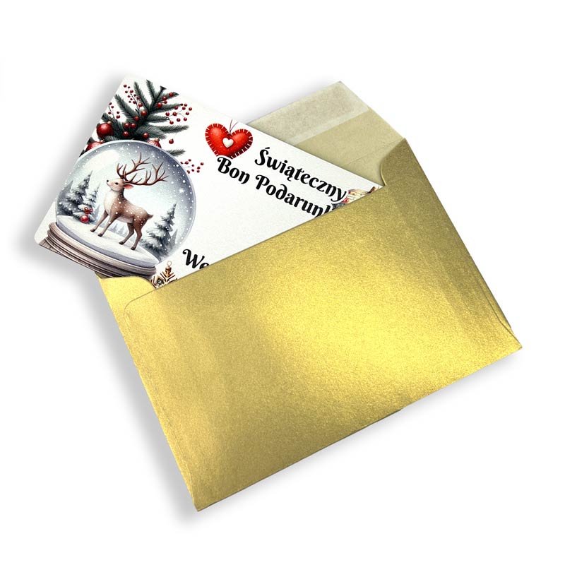 Świąteczny Bon Podarunkowy Kolorowy Voucher na Gwiazdkę MD1632 - obrazek 3