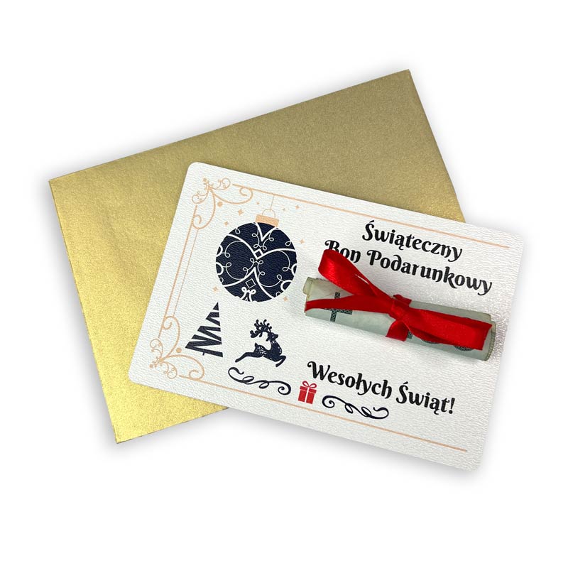 Mikołajkowy Bon Podarunkowy Prezent na Święta dla Pracowników MD1634 - obrazek 4