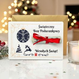 Mikołajkowy Bon Podarunkowy Prezent na Święta dla Pracowników MD1634